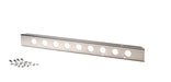 Kentrol 30428 Jeep CJ 42 Inch Front Bumper with holes 45-86 CJ Polished Silver Kentrol - Truck Part Superstore