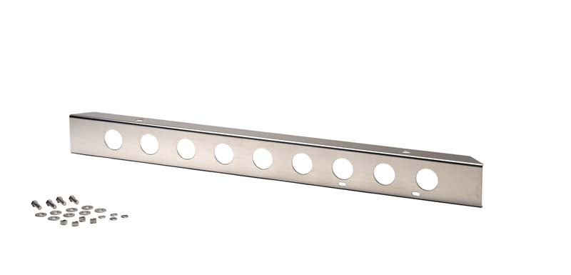 Kentrol 30428 Jeep CJ 42 Inch Front Bumper with holes 45-86 CJ Polished Silver Kentrol - Truck Part Superstore