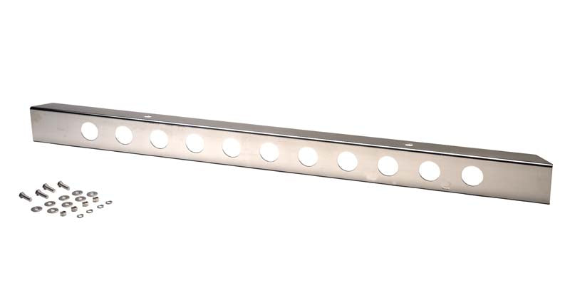 Kentrol 30429WH Jeep CJ 54 Inch Front Bumper with holes (No License Plate Holes) 45-86 CJ Polished Silver Kentrol - Truck Part Superstore