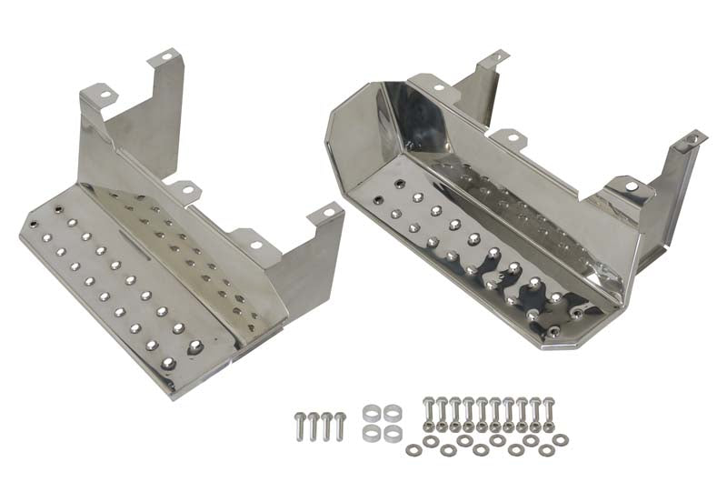 Kentrol 30432 Jeep CJ7/YJ Side Steps Pair 76-95 CJ7 Wrangler YJ Polished Silver Kentrol - Truck Part Superstore