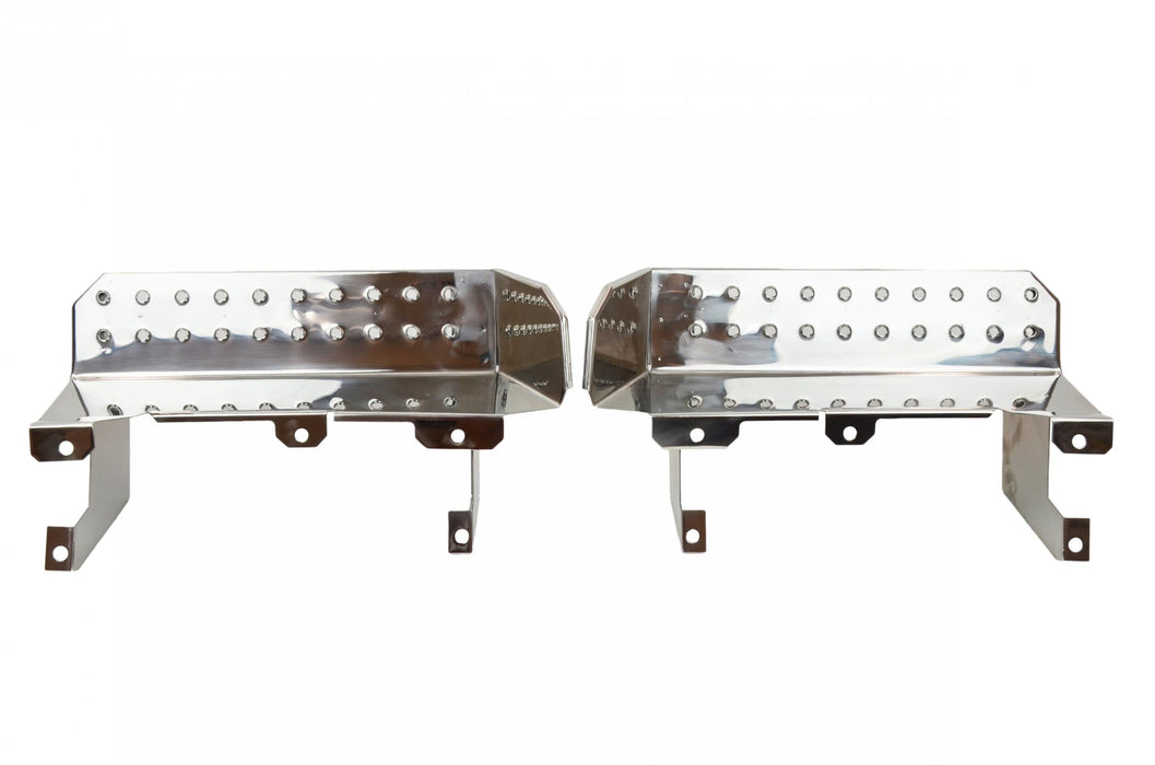 Kentrol 30432 Jeep CJ7/YJ Side Steps Pair 76-95 CJ7 Wrangler YJ Polished Silver Kentrol - Truck Part Superstore