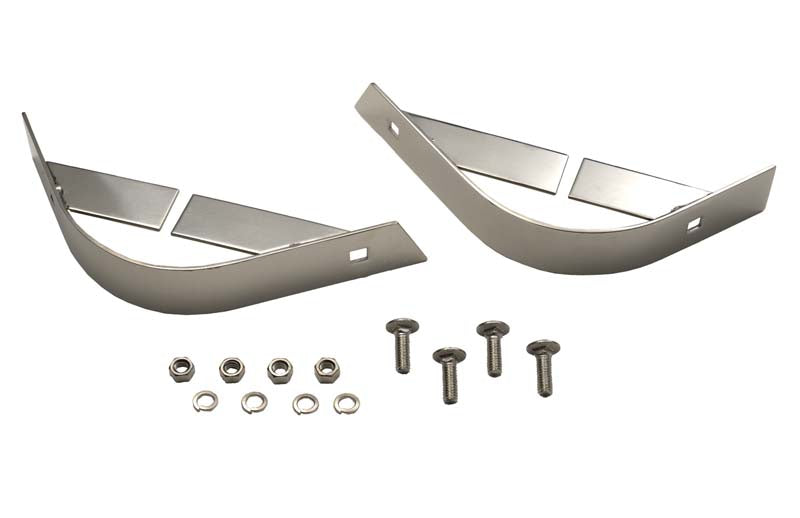 Kentrol 30435 Jeep YJ Rear Body Guard Pair 87-95 Wrangler TJ Polished Silver Kentrol - Truck Part Superstore