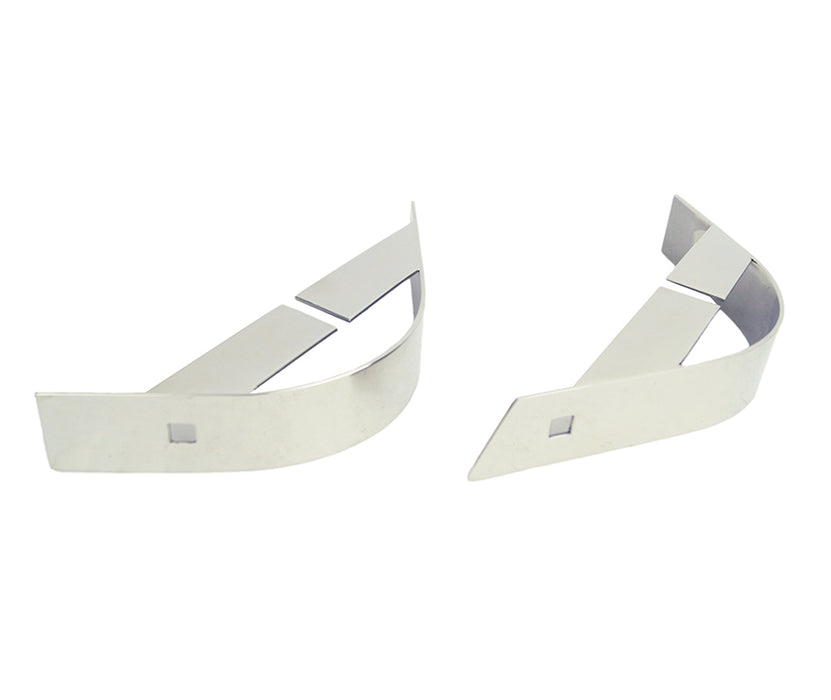 Kentrol 30435 Jeep YJ Rear Body Guard Pair 87-95 Wrangler TJ Polished Silver Kentrol - Truck Part Superstore