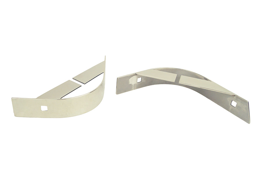 Kentrol 30435 Jeep YJ Rear Body Guard Pair 87-95 Wrangler TJ Polished Silver Kentrol - Truck Part Superstore
