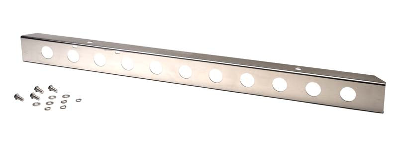 Kentrol 30436 Jeep YJ 54 Inch Front Bumper with holes 87-95 Wrangler TJ Polished Silver Kentrol - Truck Part Superstore