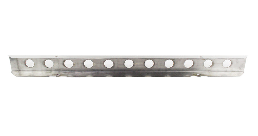Kentrol 30436WH Jeep YJ 54 Inch Front Bumper with holes (No License Plate Holes) 87-95 Wrangler TJ Polished Silver Kentrol - Truck Part Superstore