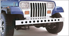 Kentrol 30436WH Jeep YJ 54 Inch Front Bumper with holes (No License Plate Holes) 87-95 Wrangler TJ Polished Silver Kentrol - Truck Part Superstore