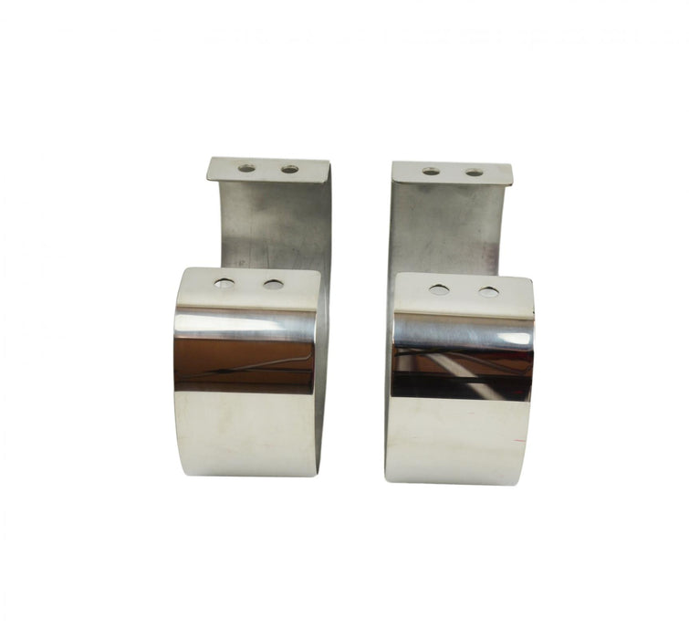 Kentrol 30438 Jeep CJ/YJ Bumperettes Pair 76-95 CJ and Wrangler YJ Polished Silver Kentrol - Truck Part Superstore