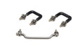 Kentrol 30439 Jeep YJ Windshield Tie Down Kit 87-95 Wrangler TJ Polished Silver Kentrol - Truck Part Superstore