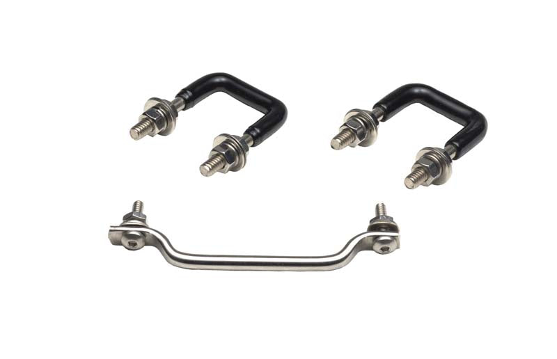 Kentrol 30439 Jeep YJ Windshield Tie Down Kit 87-95 Wrangler TJ Polished Silver Kentrol - Truck Part Superstore
