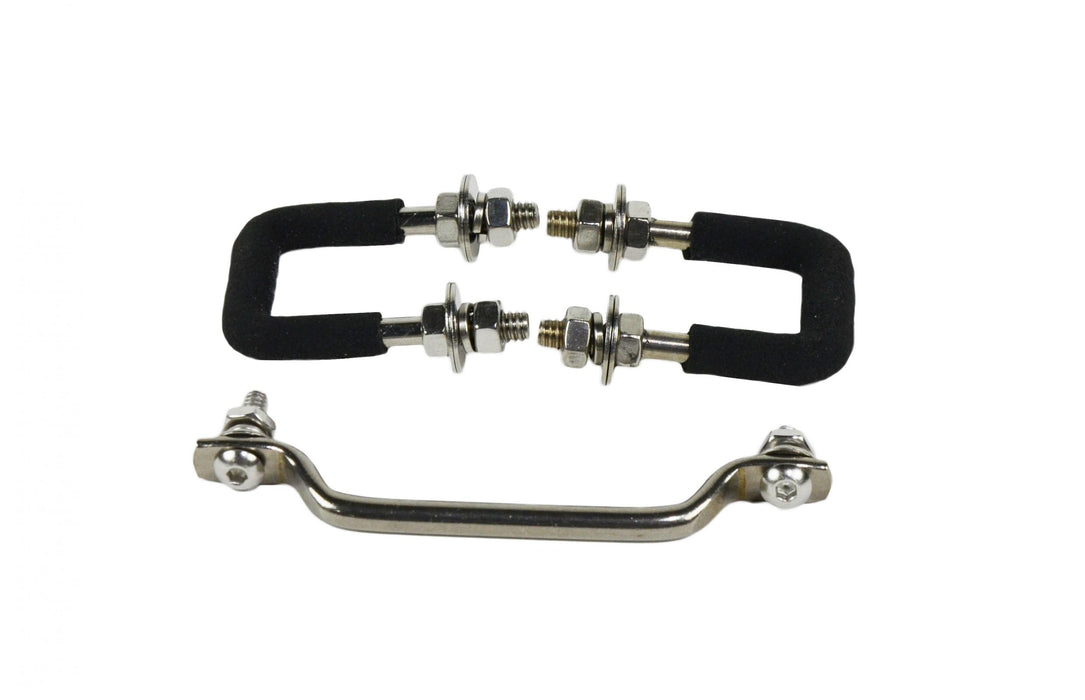Kentrol 30439 Jeep YJ Windshield Tie Down Kit 87-95 Wrangler TJ Polished Silver Kentrol - Truck Part Superstore