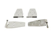 Kentrol 30441 Jeep YJ Door Hinge Set 4 Pieces 87-95 Wrangler TJ Polished Silver Kentrol - Truck Part Superstore