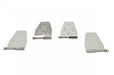 Kentrol 30441 Jeep YJ Door Hinge Set 4 Pieces 87-95 Wrangler TJ Polished Silver Kentrol - Truck Part Superstore