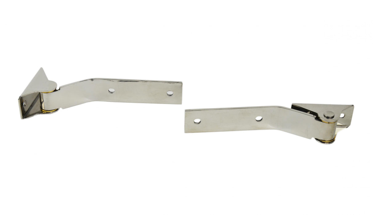 Kentrol 30442 Jeep YJ Tailgate Hinge Pair 87-95 Wrangler TJ Polished Silver Kentrol - Truck Part Superstore