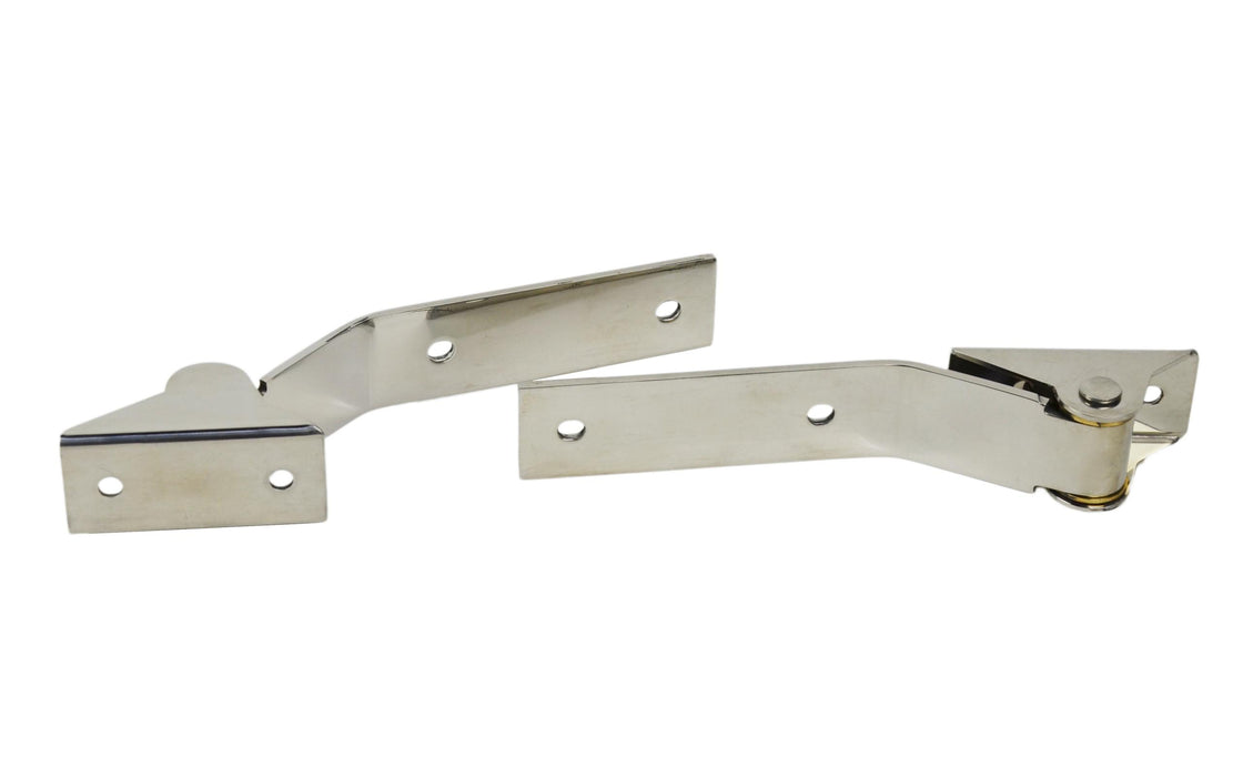 Kentrol 30442 Jeep YJ Tailgate Hinge Pair 87-95 Wrangler TJ Polished Silver Kentrol - Truck Part Superstore