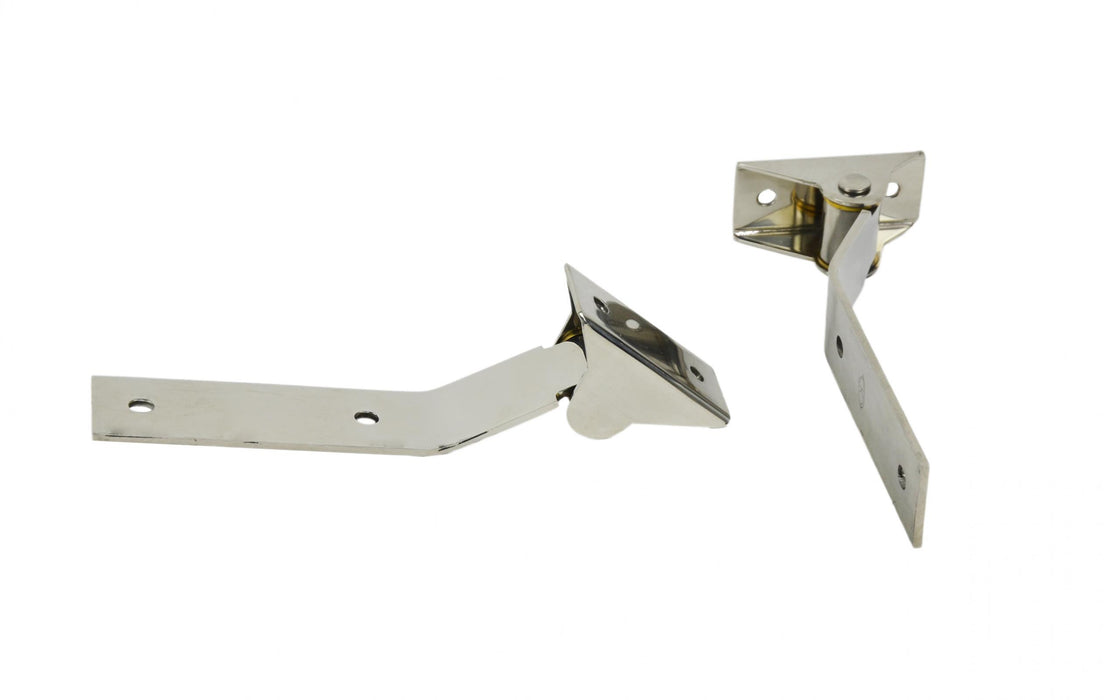 Kentrol 30442 Jeep YJ Tailgate Hinge Pair 87-95 Wrangler TJ Polished Silver Kentrol - Truck Part Superstore