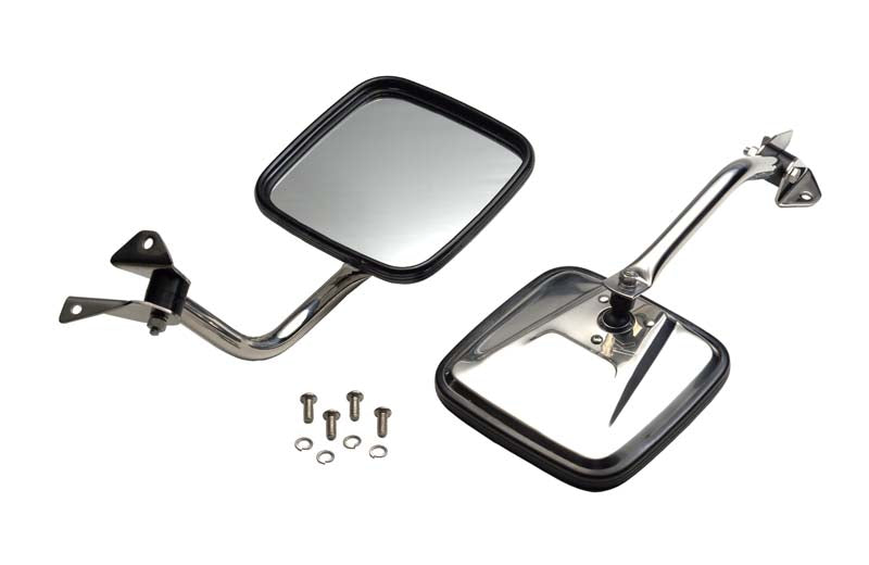 Kentrol 30445 Jeep YJ Mirror Kit Pair 87-95 Wrangler TJ Polished Silver Kentrol - Truck Part Superstore