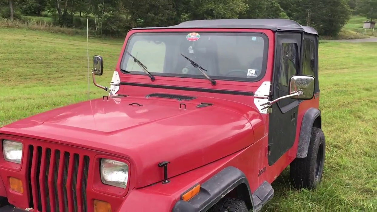 Kentrol 30445 Jeep YJ Mirror Kit Pair 87-95 Wrangler TJ Polished Silver Kentrol - Truck Part Superstore