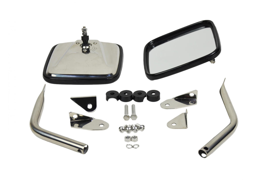 Kentrol 30445 Jeep YJ Mirror Kit Pair 87-95 Wrangler TJ Polished Silver Kentrol - Truck Part Superstore