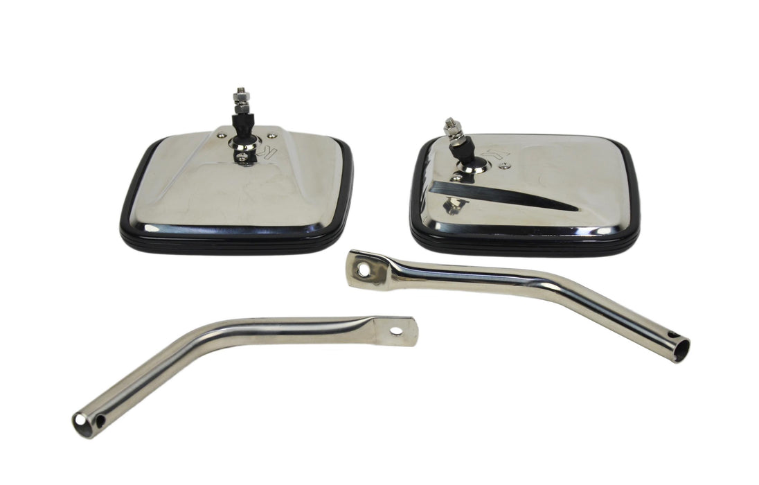 Kentrol 30445 Jeep YJ Mirror Kit Pair 87-95 Wrangler TJ Polished Silver Kentrol - Truck Part Superstore