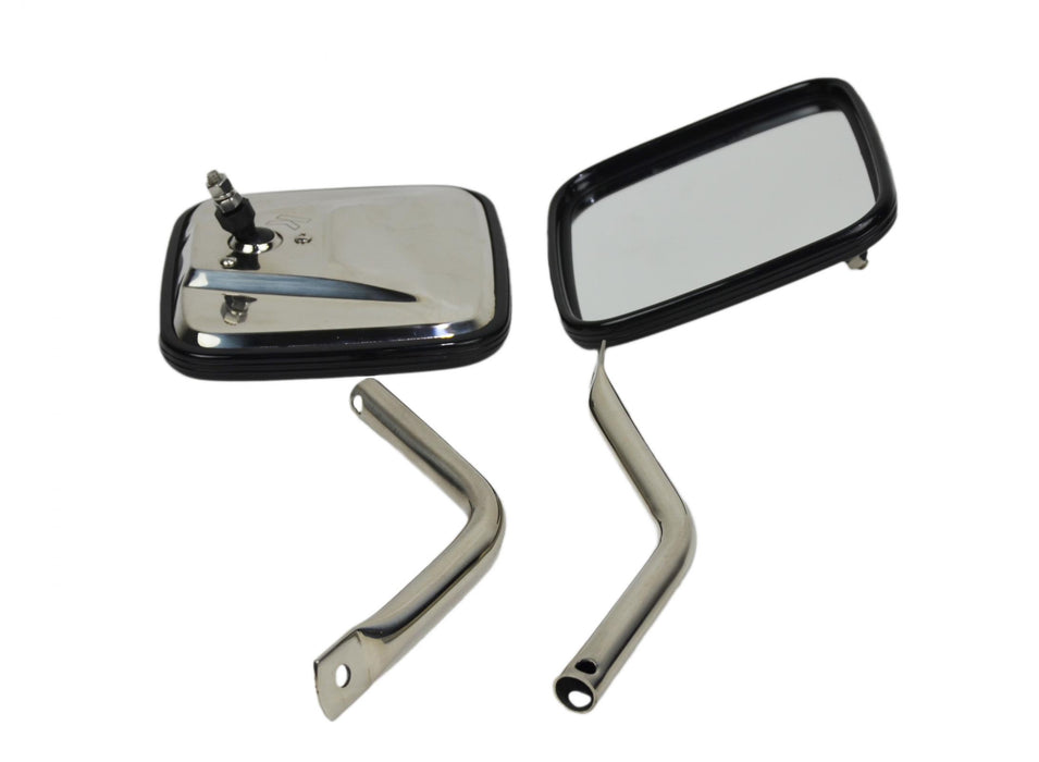 Kentrol 30445 Jeep YJ Mirror Kit Pair 87-95 Wrangler TJ Polished Silver Kentrol - Truck Part Superstore