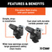 CURT 60698 OEM Puck System Gooseneck Safety Chain Anchors; Ram (38K) - Truck Part Superstore