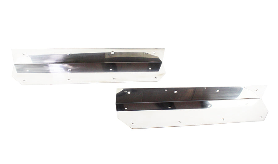 Kentrol 30447 Jeep YJ Step Cover Inlay Pair 87-95 Wrangler TJ Polished Silver Kentrol - Truck Part Superstore