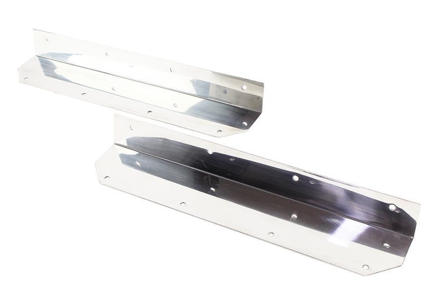 Kentrol 30447 Jeep YJ Step Cover Inlay Pair 87-95 Wrangler TJ Polished Silver Kentrol - Truck Part Superstore