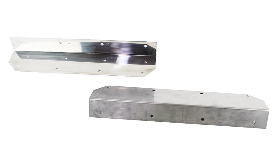 Kentrol 30447 Jeep YJ Step Cover Inlay Pair 87-95 Wrangler TJ Polished Silver Kentrol - Truck Part Superstore