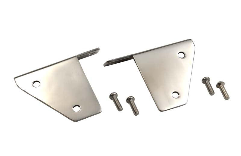 Kentrol 30461 Jeep CJ/YJ Spot Light Bracket Pair 76-95 CJ and Wrangler YJ Polished Silver Kentrol - Truck Part Superstore