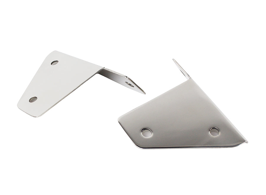 Kentrol 30461 Jeep CJ/YJ Spot Light Bracket Pair 76-95 CJ and Wrangler YJ Polished Silver Kentrol - Truck Part Superstore
