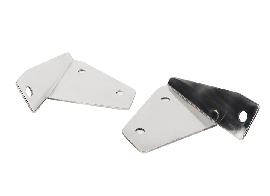 Kentrol 30461 Jeep CJ/YJ Spot Light Bracket Pair 76-95 CJ and Wrangler YJ Polished Silver Kentrol - Truck Part Superstore