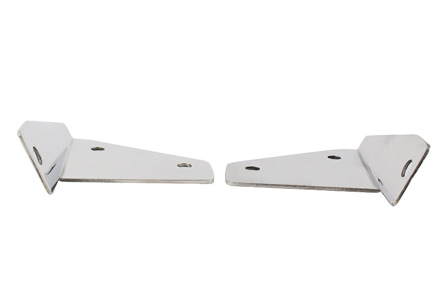 Kentrol 30461 Jeep CJ/YJ Spot Light Bracket Pair 76-95 CJ and Wrangler YJ Polished Silver Kentrol - Truck Part Superstore