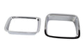 Kentrol 30463 Jeep YJ Headlight Bezels ABS Chrome Plated Plastic Pair 87-95 Wrangler TJ Chrome Plated Silver Kentrol - Truck Part Superstore