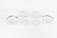 Kentrol 30465 Jeep CJ Wire Mesh Guard Set 6 Pieces 76-86 CJ Polished Silver Kentrol - Truck Part Superstore