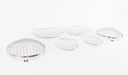 Kentrol 30465 Jeep CJ Wire Mesh Guard Set 6 Pieces 76-86 CJ Polished Silver Kentrol - Truck Part Superstore