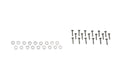 Kentrol 30465 Jeep CJ Wire Mesh Guard Set 6 Pieces 76-86 CJ Polished Silver Kentrol - Truck Part Superstore