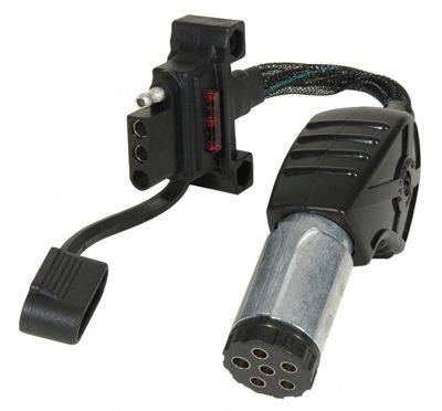 Husky Towing 30466 6 Pole Round & 4 Wire Flat Flexible Wire LED Test Light With Dust Cover & Grease - Truck Part Superstore