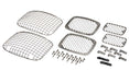Kentrol 30467 Jeep YJ Billet and Wire Mesh Set 6 Pieces 87-95 Wrangler TJ Polished Silver Kentrol - Truck Part Superstore