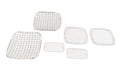 Kentrol 30467 Jeep YJ Billet and Wire Mesh Set 6 Pieces 87-95 Wrangler TJ Polished Silver Kentrol - Truck Part Superstore