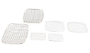 Kentrol 30467 Jeep YJ Billet and Wire Mesh Set 6 Pieces 87-95 Wrangler TJ Polished Silver Kentrol - Truck Part Superstore