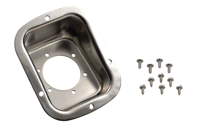 Kentrol 30468 Jeep CJ/YJ Gas Filler Neck 78-95 CJ and Wrangler YJ Polished Silver Kentrol - Truck Part Superstore