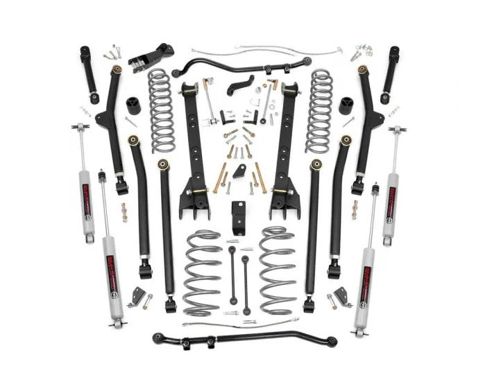 Rough Country 63830 4 Inch Jeep Long Arm Suspension Lift Kit 04-06 Wrangler Unlimited TJ Rough Country - Truck Part Superstore