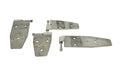 Kentrol 30469 Jeep YJ Hardtop Door Hinge Set 4 Pieces 94-95 Wrangler YJ Polished Silver Kentrol - Truck Part Superstore