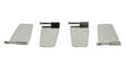 Kentrol 30474 Jeep CJ/YJ Hardtop Door Hinge Set Without Mirror Holes 4 Pieces 76-93 CJ and Wrangler YJ Polished Silver Kentrol - Truck Part Superstore