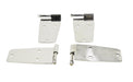 Kentrol 30474 Jeep CJ/YJ Hardtop Door Hinge Set Without Mirror Holes 4 Pieces 76-93 CJ and Wrangler YJ Polished Silver Kentrol - Truck Part Superstore