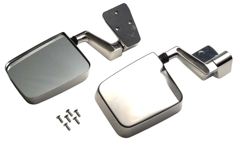 Kentrol 30475 Jeep YJ/TJ Mirror Kit Pair 88-06 Wrangler YJ/TJ Polished Silver Kentrol - Truck Part Superstore