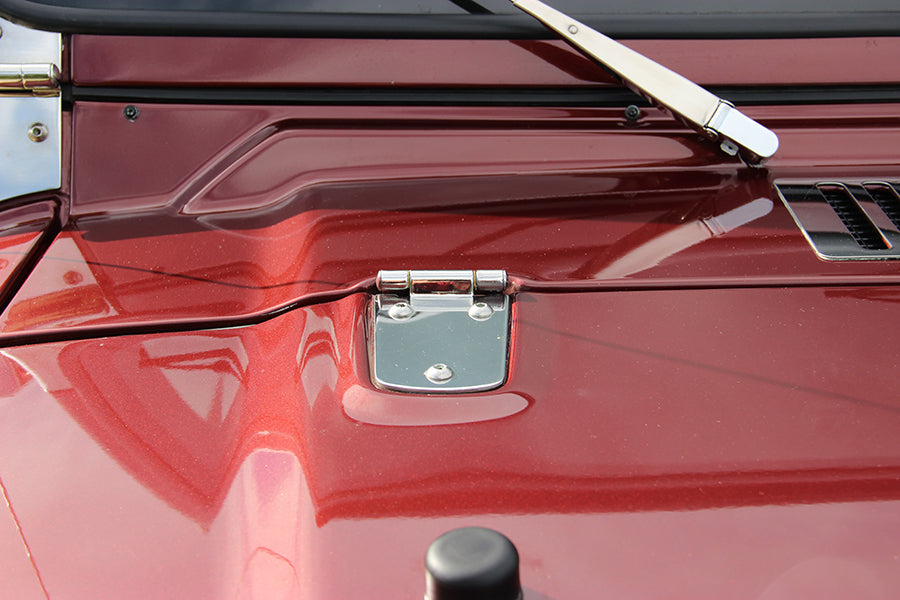 Kentrol 30476 Jeep TJ Hood Hinge Pair 97-06 Wrangler TJ Polished Silver Kentrol - Truck Part Superstore