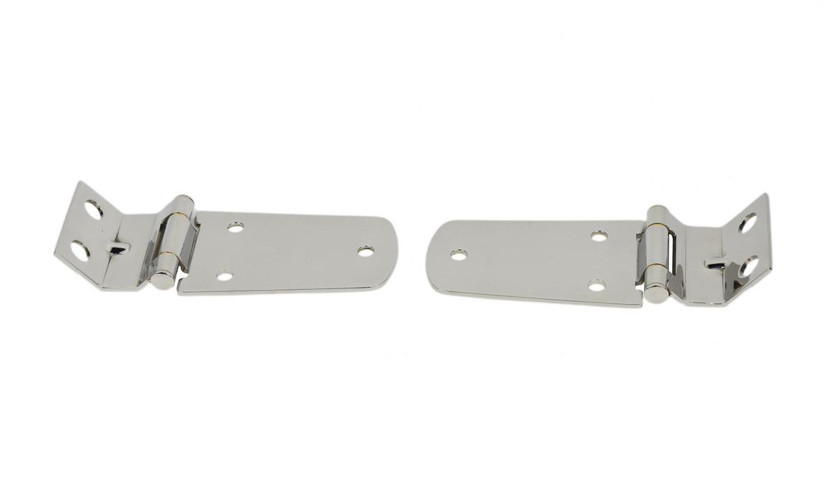 Kentrol 30476 Jeep TJ Hood Hinge Pair 97-06 Wrangler TJ Polished Silver Kentrol - Truck Part Superstore