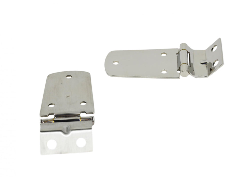 Kentrol 30476 Jeep TJ Hood Hinge Pair 97-06 Wrangler TJ Polished Silver Kentrol - Truck Part Superstore